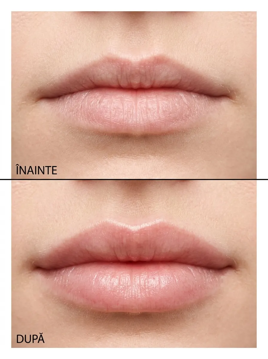 Ilustrație: Înainte de procedura cu filler de buze — volumizare buze cu acid hialuronic, Ana Medical Care București