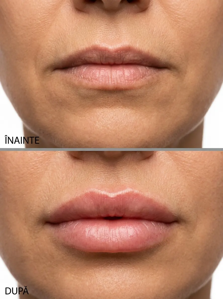 Ilustrație: Îngrijire după filler de buze — volumizare buze cu acid hialuronic, Ana Medical Care București